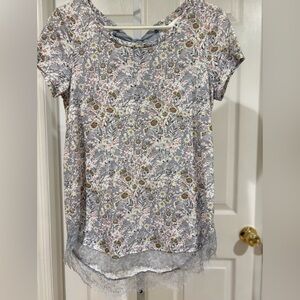 NWOT LC Lauren Conrad Grey Women's Top small